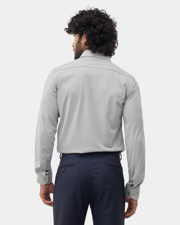 Mid Grey Solid Shirt - Electra