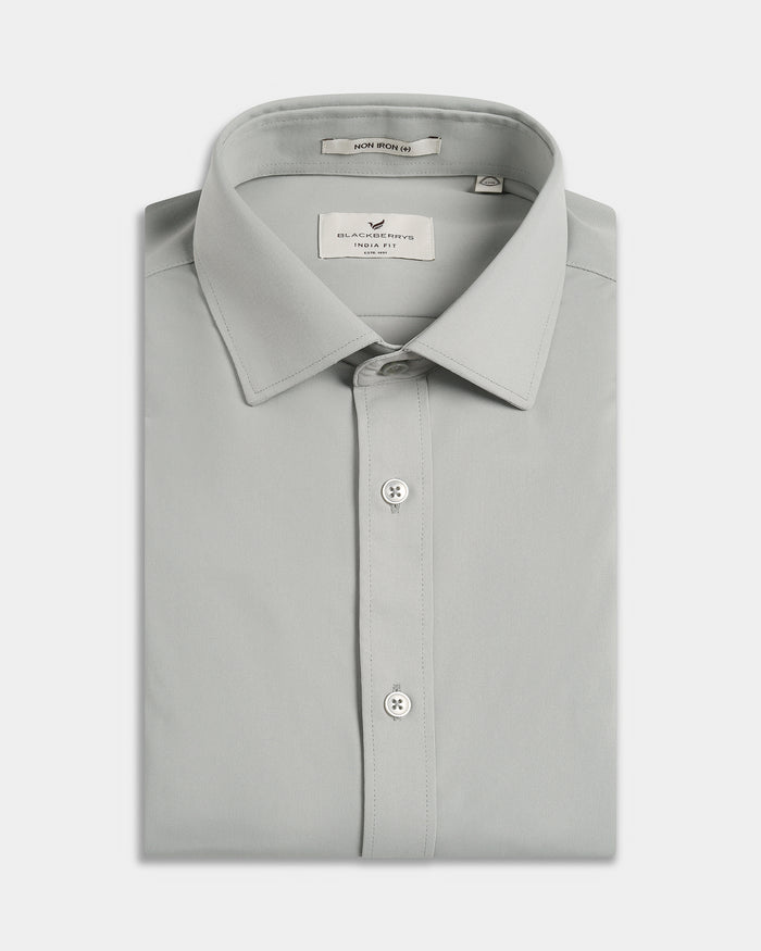 Mid Grey Solid Shirt - Electra