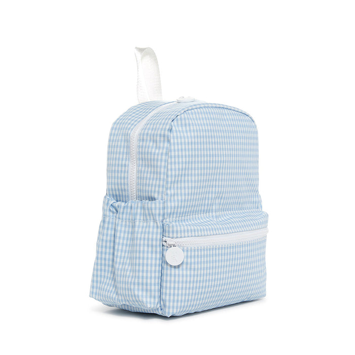 Mini Backer - Gingham Mist - Wee Bee Baby Boutique
