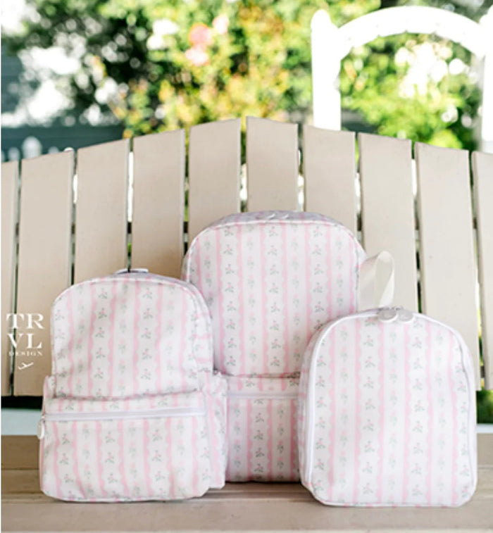 Mini Backer - Ribbon Floral Pink - Wee Bee Baby Boutique