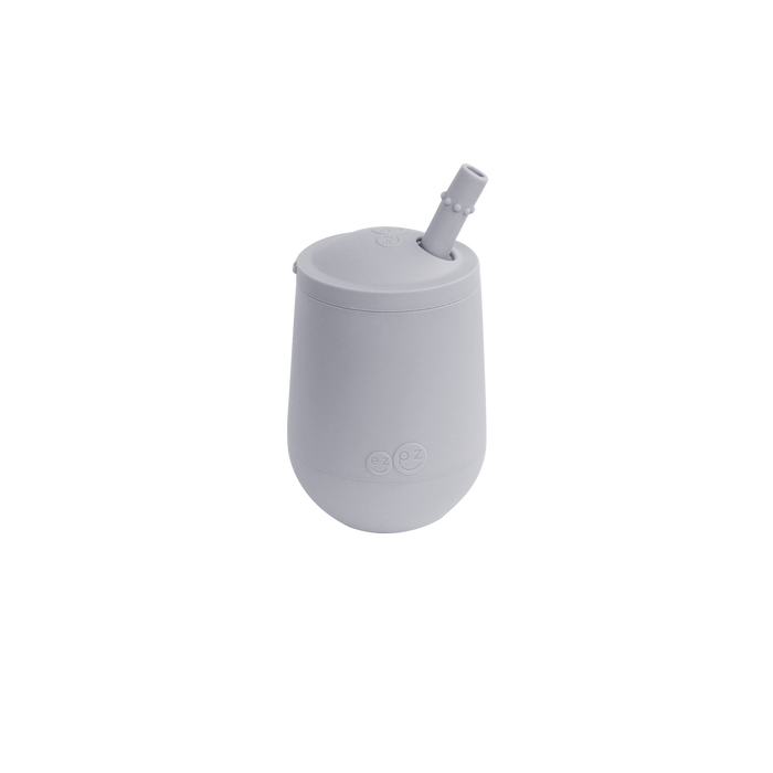 Mini Cup + Straw Training System - Pewter - Wee Bee Baby Boutique