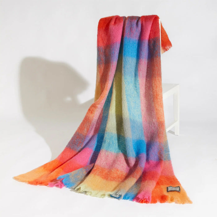 Mohair Throw - Multi Colour Block #color_multi-colour-block