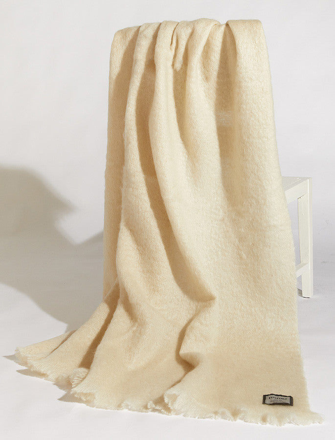 Mohair Throw - White #color_white