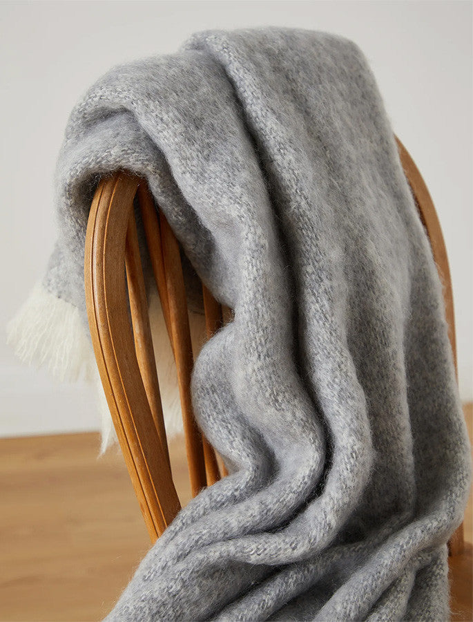 Mohair Throw - Grey #color_grey