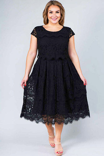 Monica Midi Dress - Plus