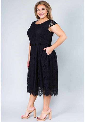 Monica Midi Dress - Plus