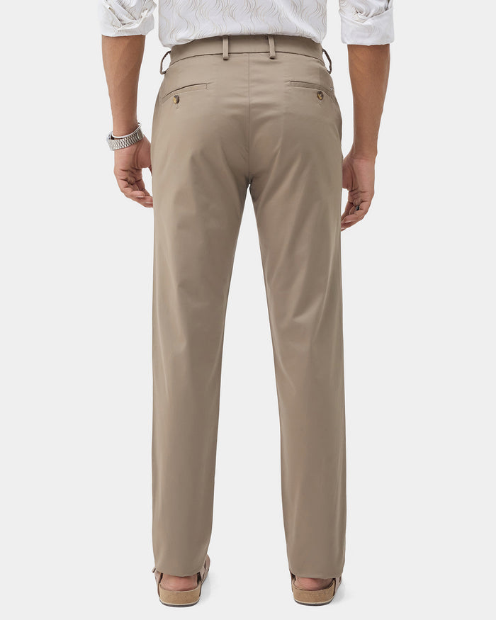 Mouse Unwrinkle Solid Khakis - Bromo