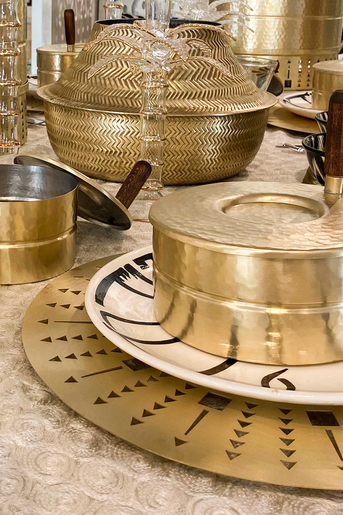 Mujj Brass Service Plate