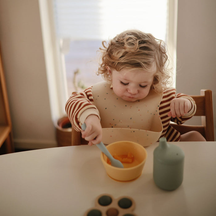 Mushie Silicone Feeding Spoons (2-Pack) - Wee Bee Baby Boutique