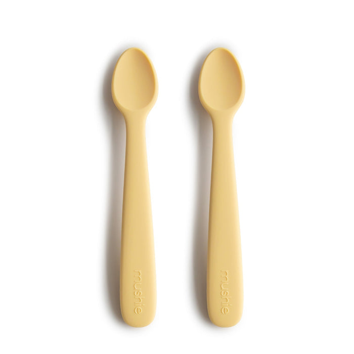 Mushie Silicone Feeding Spoons (2-Pack) - Wee Bee Baby Boutique
