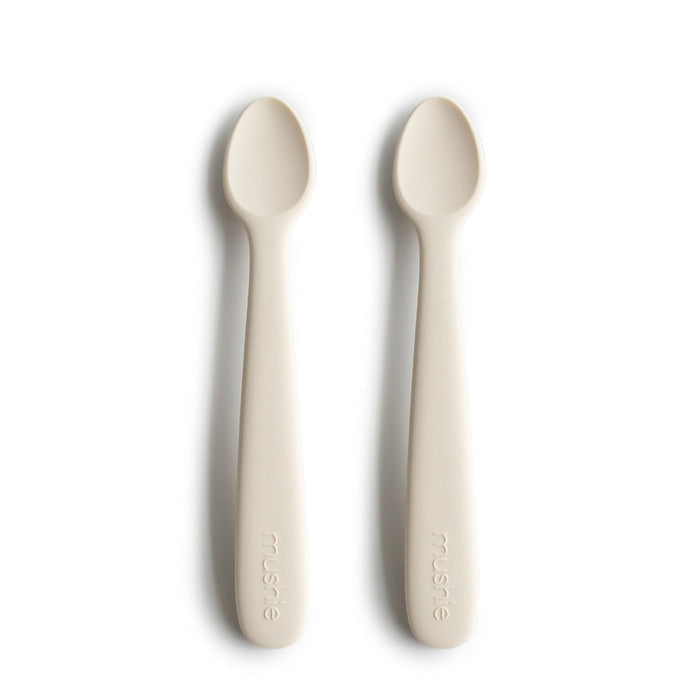 Mushie Silicone Feeding Spoons (2-Pack) - Wee Bee Baby Boutique