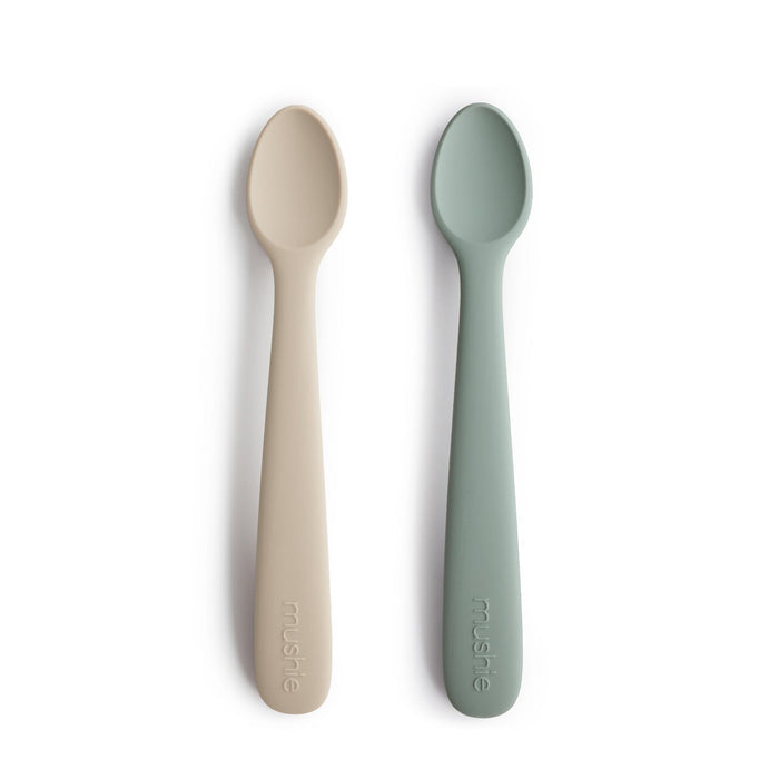 Mushie Silicone Feeding Spoons (2-Pack) - Wee Bee Baby Boutique