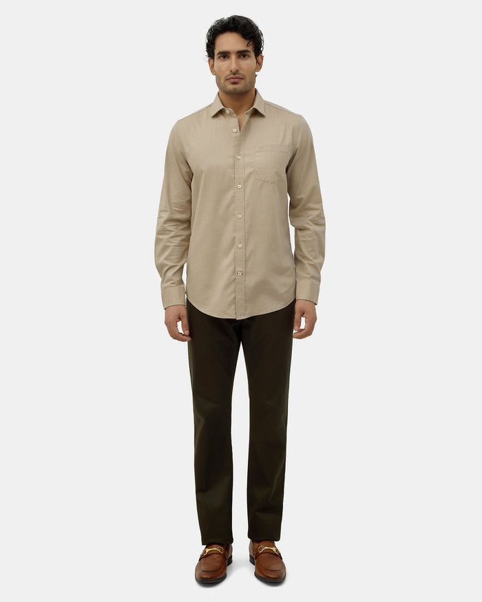 Natural Solid Shirt - Ariss