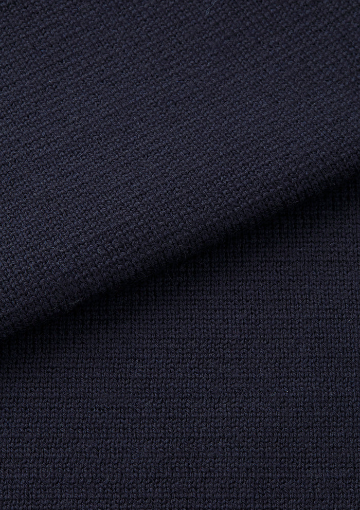 Navy Merino Knit Gilet, Gilet - SIRPLUS