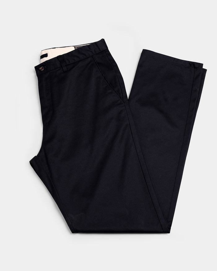 Navy Solid Khakis - Saga