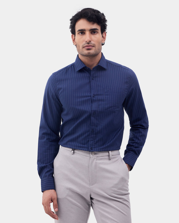 LONG SLEEVE INDIA FIT STRIPE SHIRT