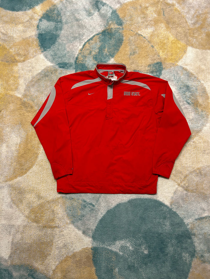 Nike 00's Red Ohio State Retro Half-Zip (Waterproof)
