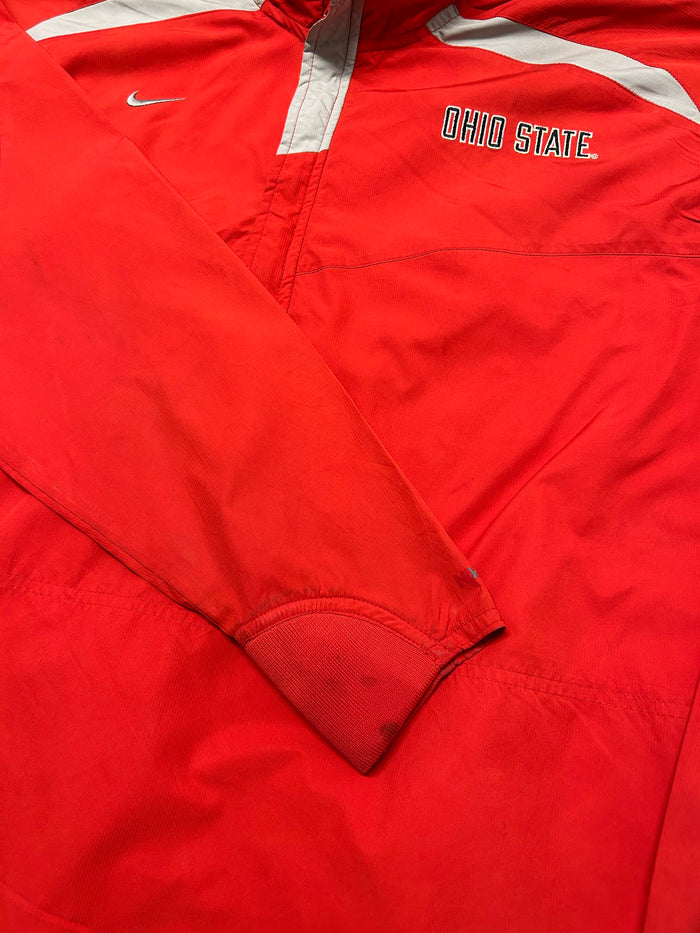 Nike 00's Red Ohio State Retro Half-Zip (Waterproof)