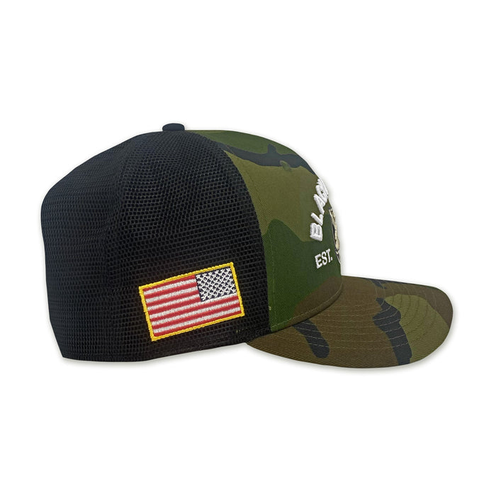 Nike Army Military Woodland Camo Rise Trucker Hat