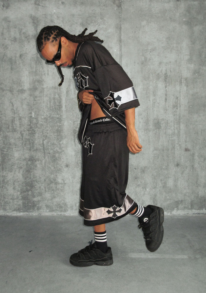 Nth ACTIVE AIRTEX MESH OVERSIZED JERSEY BLACK