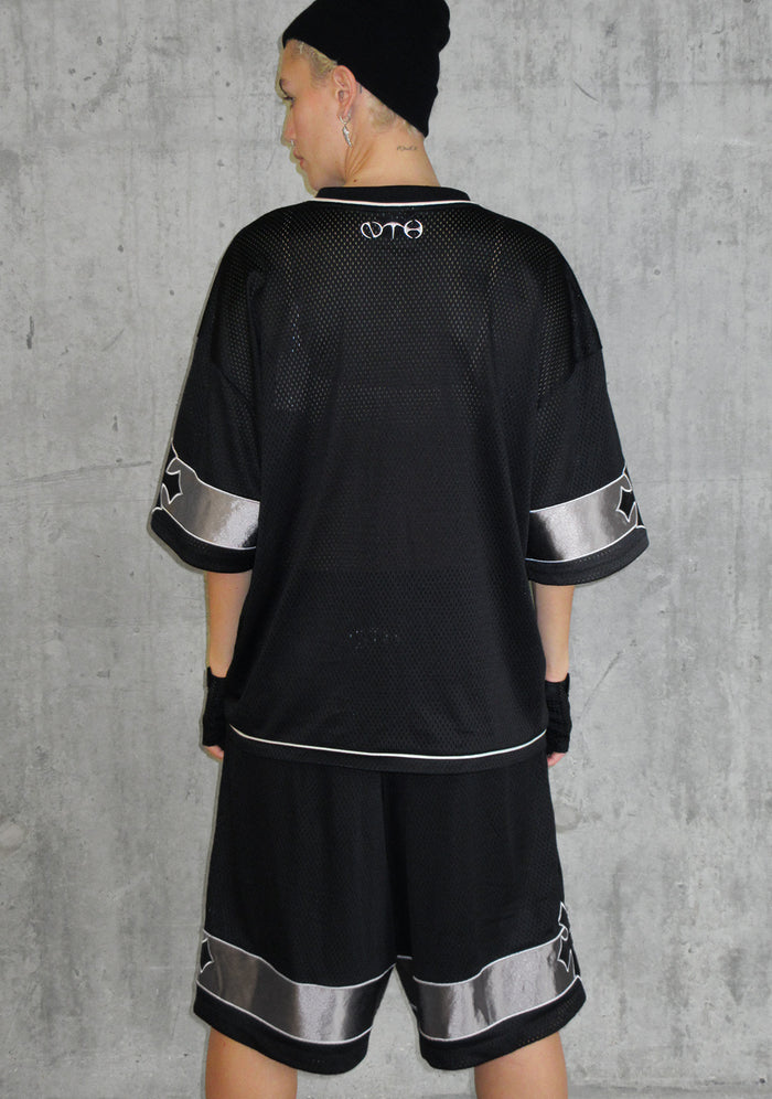 Nth ACTIVE AIRTEX MESH OVERSIZED JERSEY BLACK