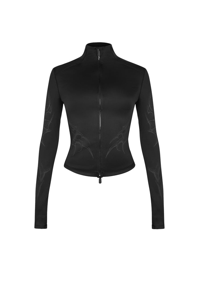Nth ACTIVE CYBER ZIP THROUGH JACKET BLACK