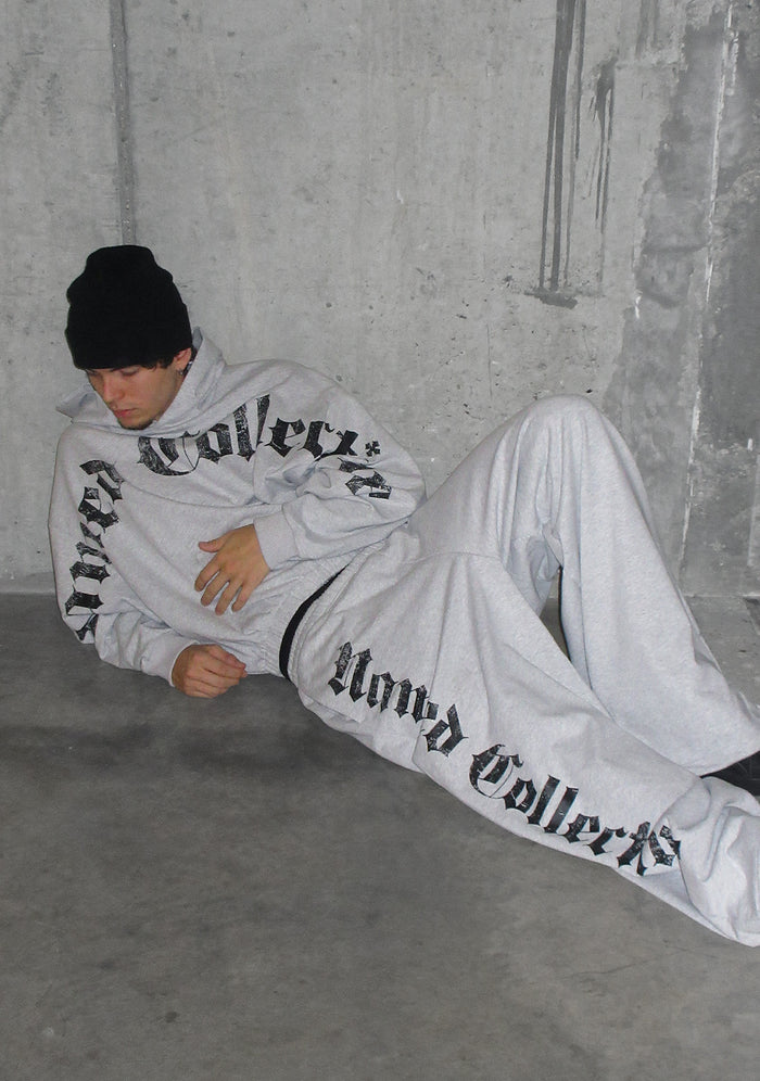 Nth ACTIVE OLD ENGLISH OVERSIZED SWEATPANTS GREY MARL