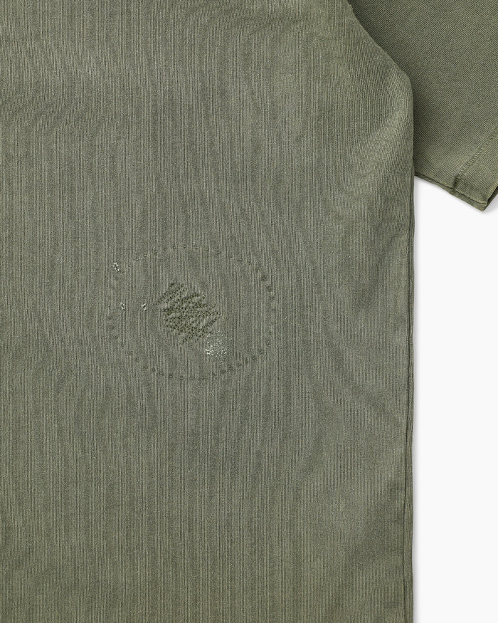 O.D Repaired Tee Olive