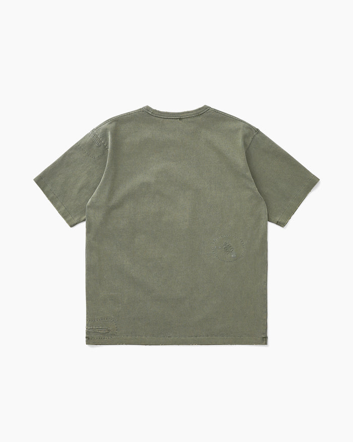 O.D Repaired Tee Olive