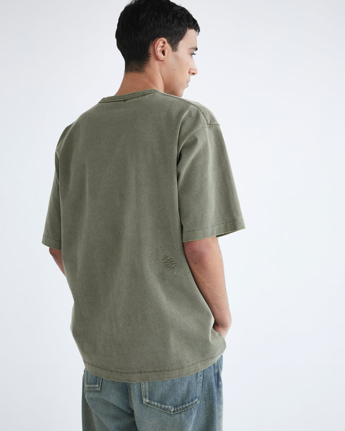 O.D Repaired Tee Olive