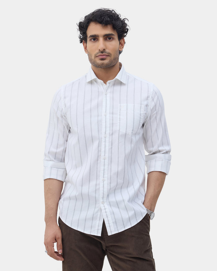 LONG SLEEVE INDIA FIT STRIPE SHIRT