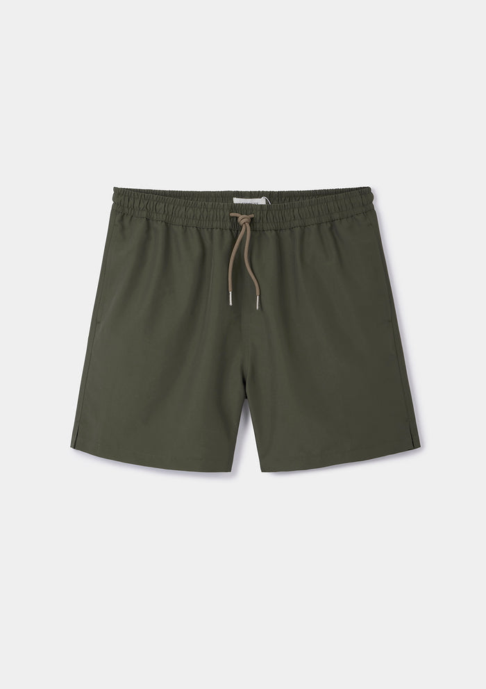 Olive Green Seaqual® Swim Shorts, Swimshorts - SIRPLUS