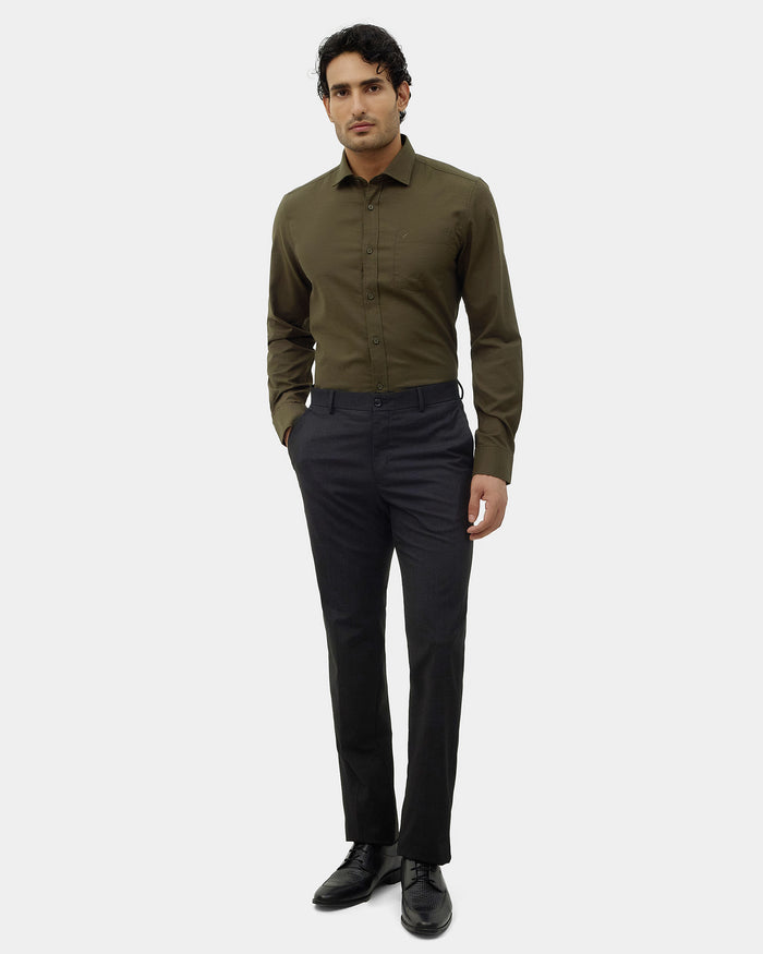 Olive Solid Shirt - Ariss