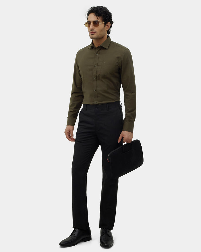 Olive Solid Shirt - Ariss