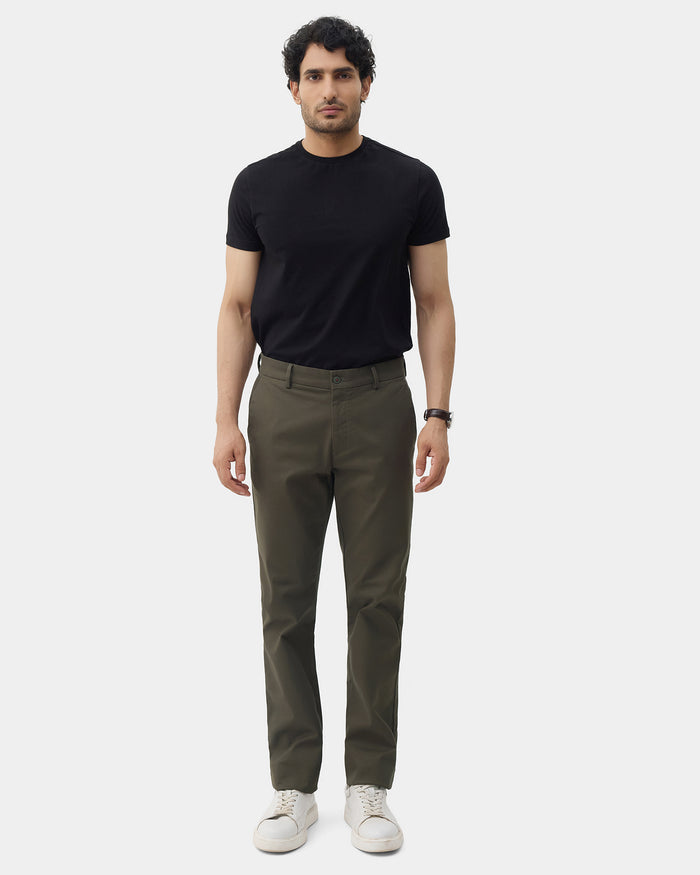 Olive Textured Khakis - Huang