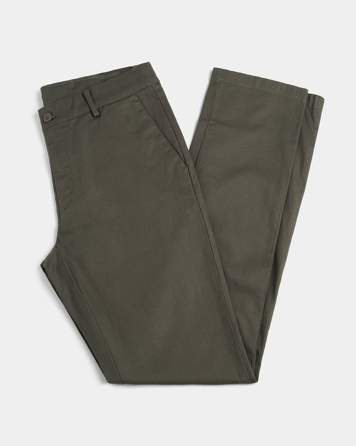 Olive Textured Khakis - Huang