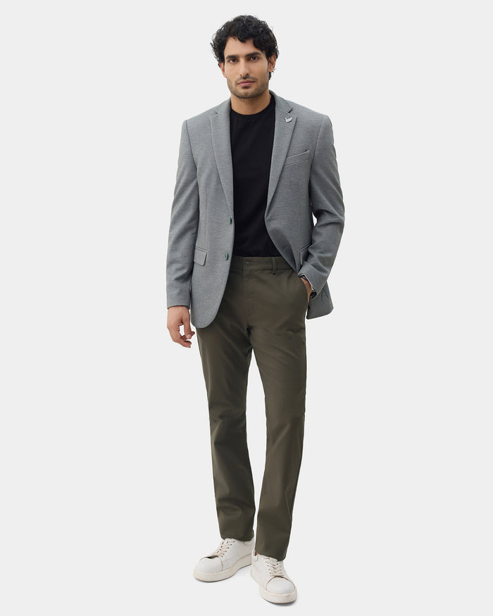 Olive Textured Khakis - Huang