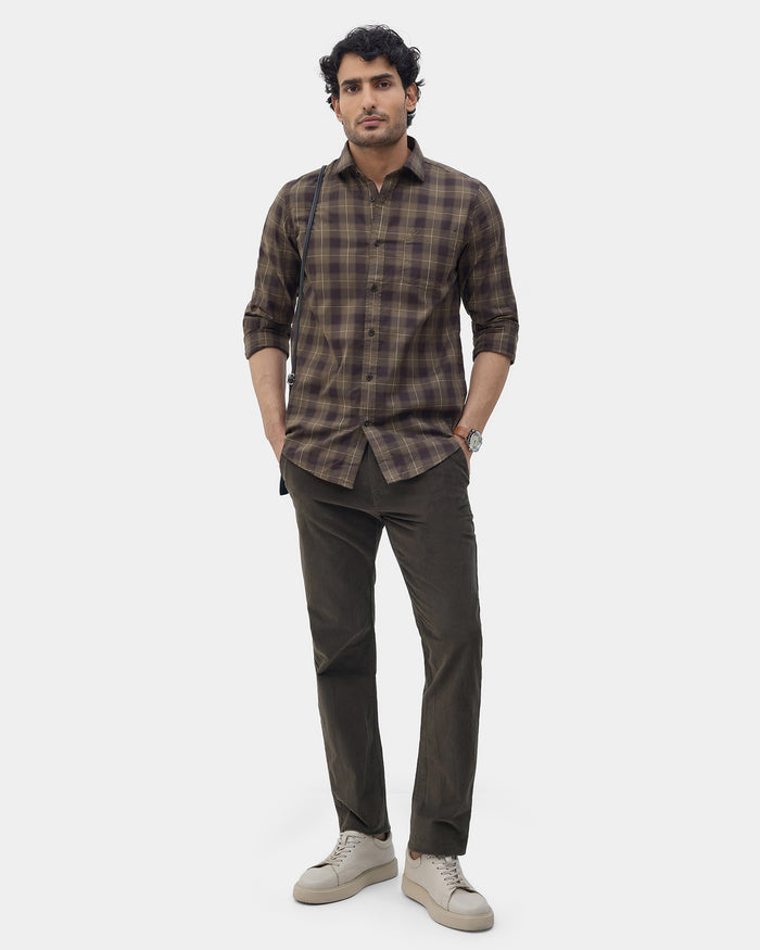 Olive Textured Khakis - Zagros