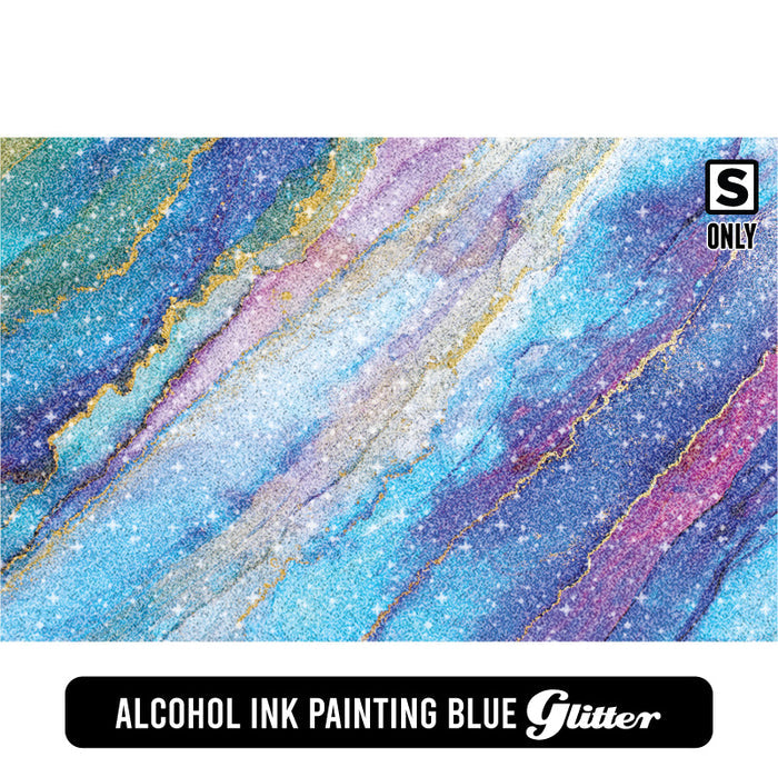 Alcohol Ink Painting Blue