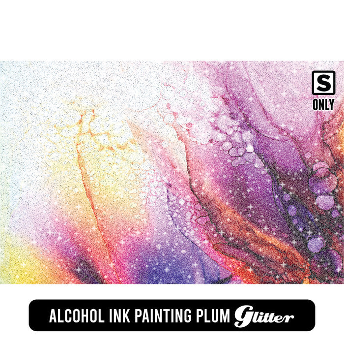 Alcohol Ink Painting Plum