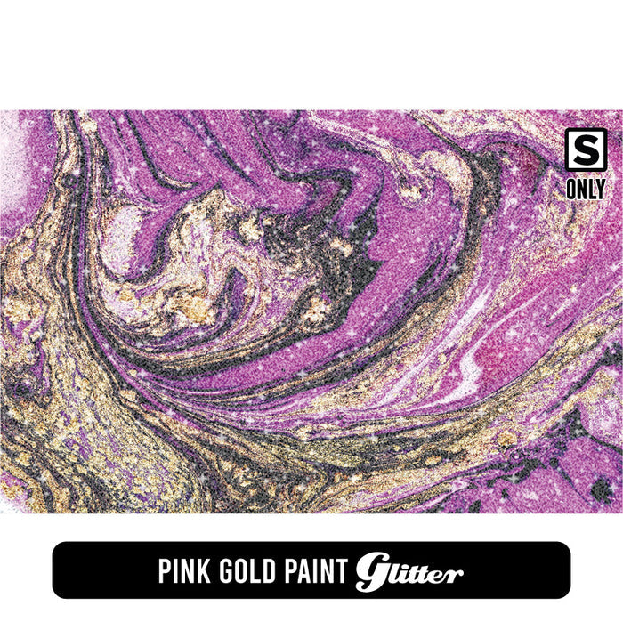 Pink Gold Paint Mix Glitter
