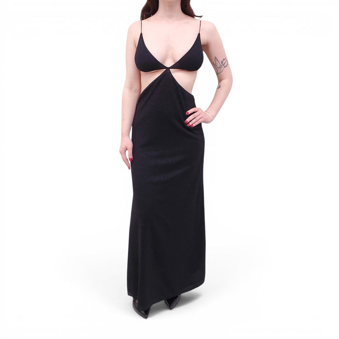 OSÉREE BLACK SPARKLE DRESS - SIZE S