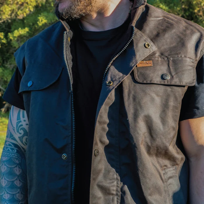 Outback Oilskin Vest - Outback Trading - Vests