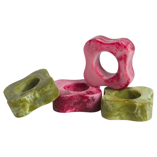 Paola Napkin Ring Set of 4 - Crimson-La Palma