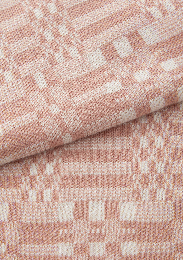 Peach Pink Tapestry Jacquard Polo, Polo Shirt - SIRPLUS