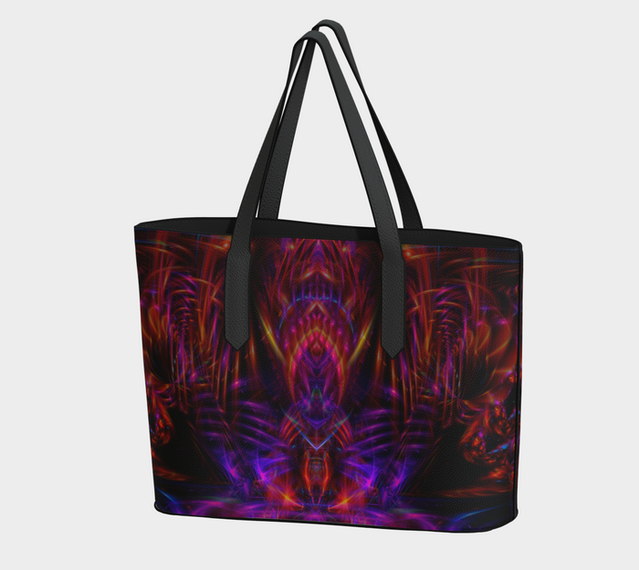 Piezoelectric Vegan Leather Tote Bag