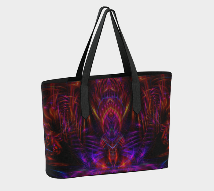 Piezoelectric Vegan Leather Tote Bag