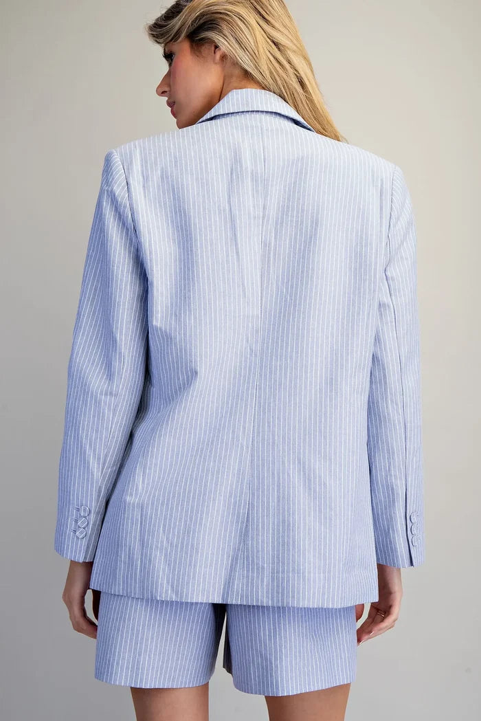 Pinstripe Blazer