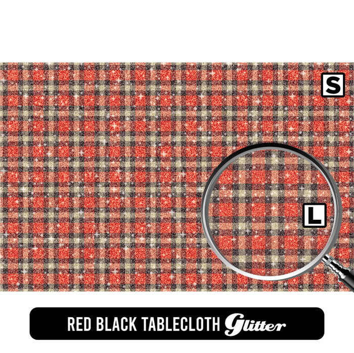 Red Black Tablecloth