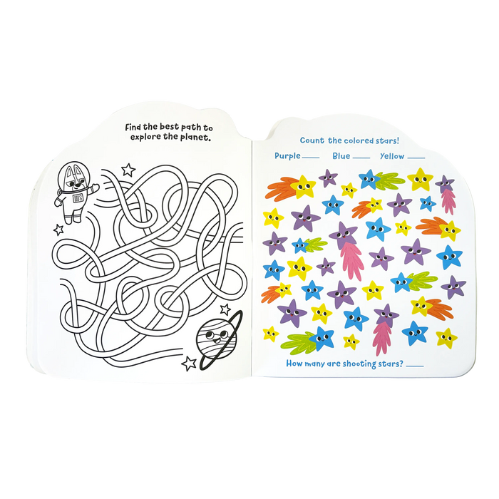 Playful Pages: Activity Book - Pets in Space - Wee Bee Baby Boutique